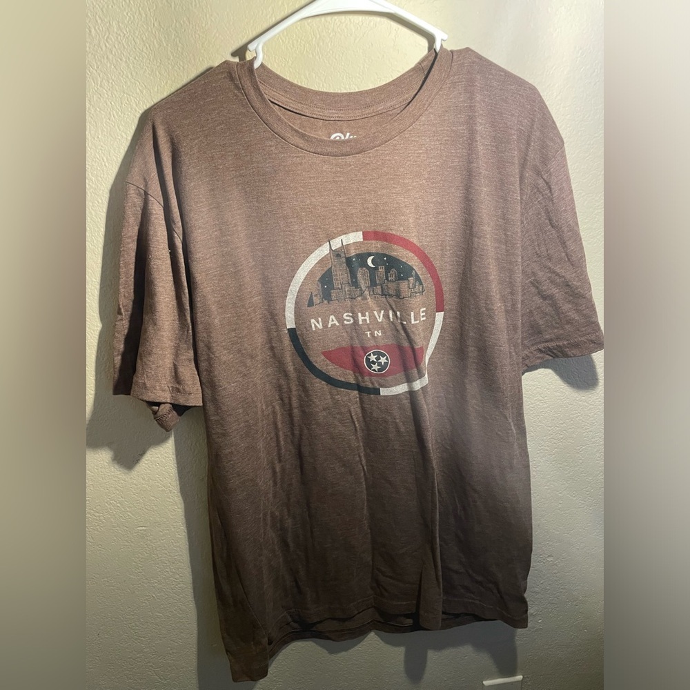 Nashville Tennessee brown Blue 84 Short sleeve T-shirt-Large